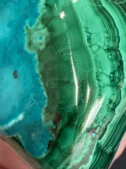 Chrysocolla with Malachite Freeform Premium– Madagascar – 275g -