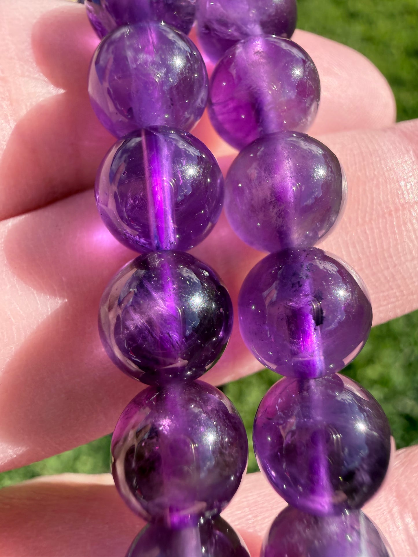 8mm A Grade Amethyst Bracelet