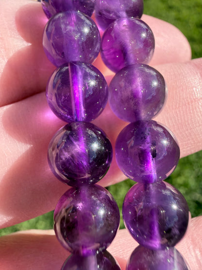 8mm A Grade Amethyst Bracelet