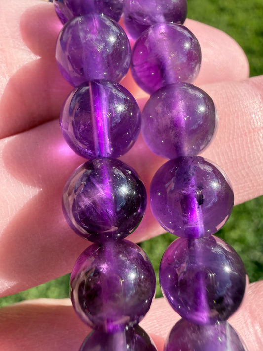 8mm A Grade Amethyst Bracelet
