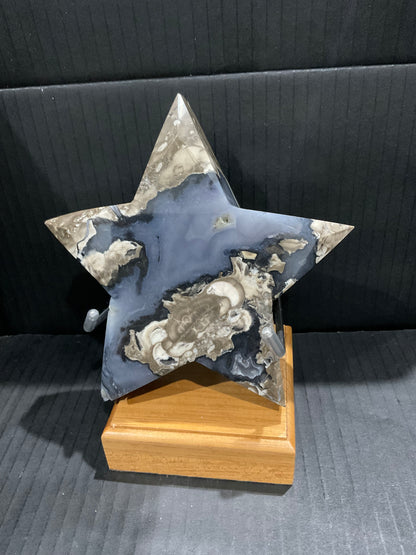 Volcano Agate 1kg Star on Stand