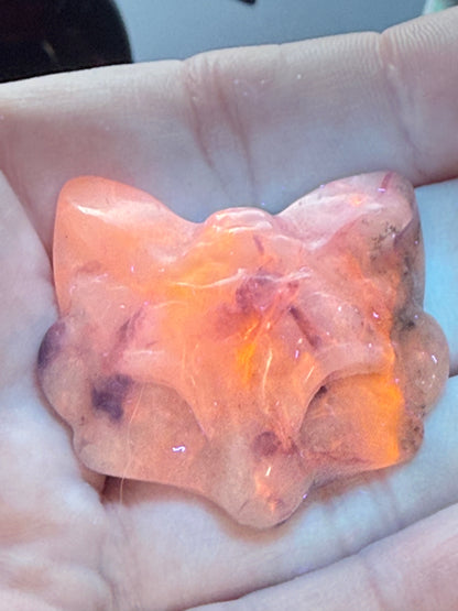 Chinese Sodalite Fox Mask