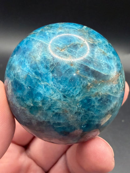 Blue Apatite Sphere