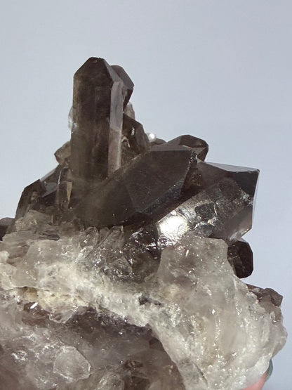 Smoky Quartz Crystal Cluster on Milky Quartz Matrix 214g | Natural Brazilian