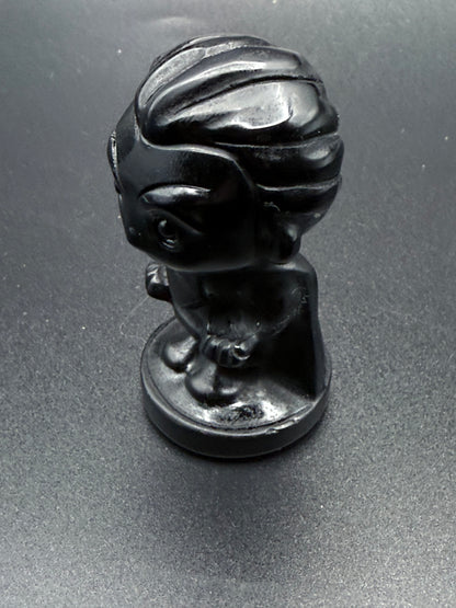 Black Obsidian Superman Carving