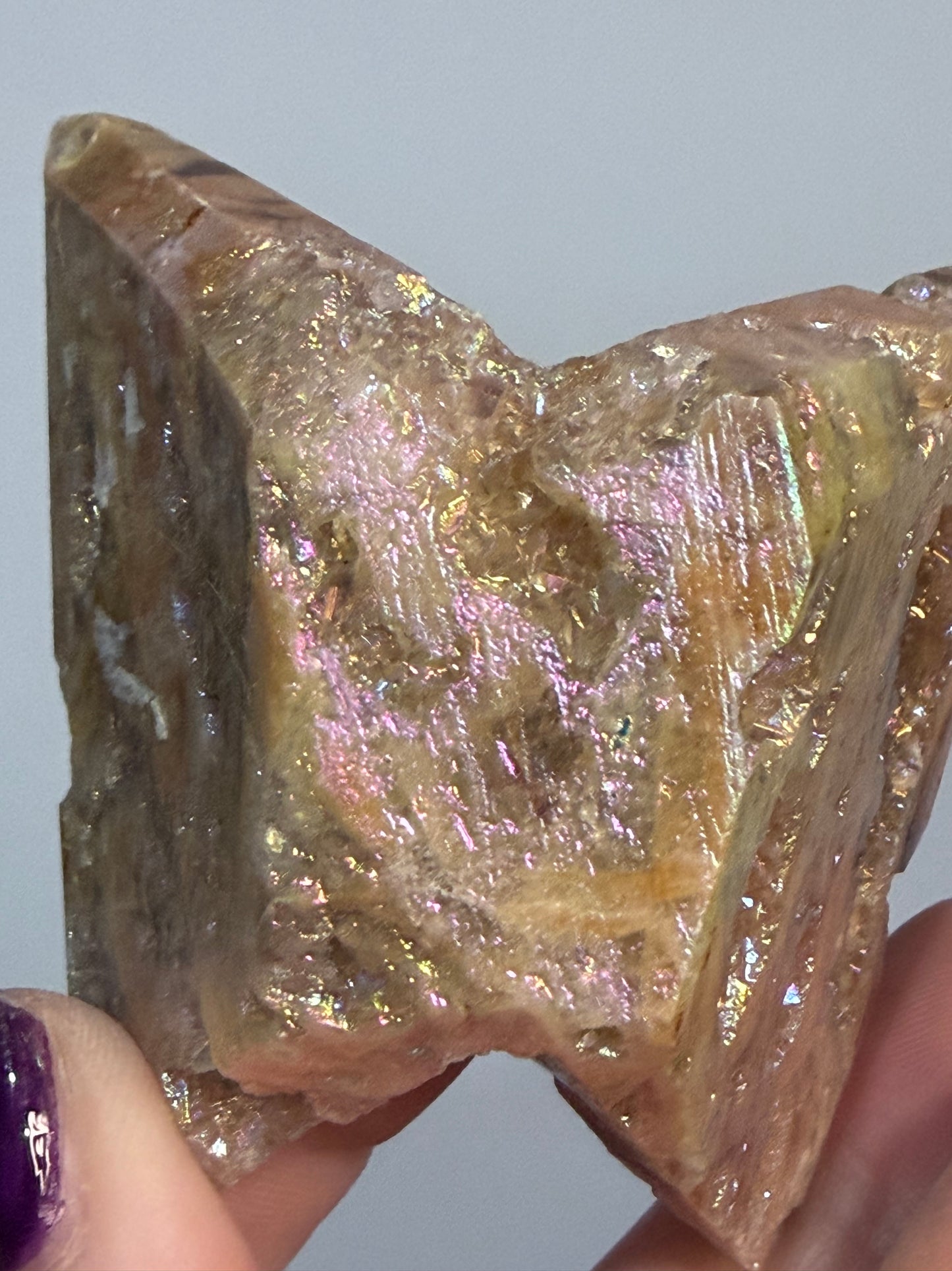 Aura-Coated Sphalerite Butterfly D