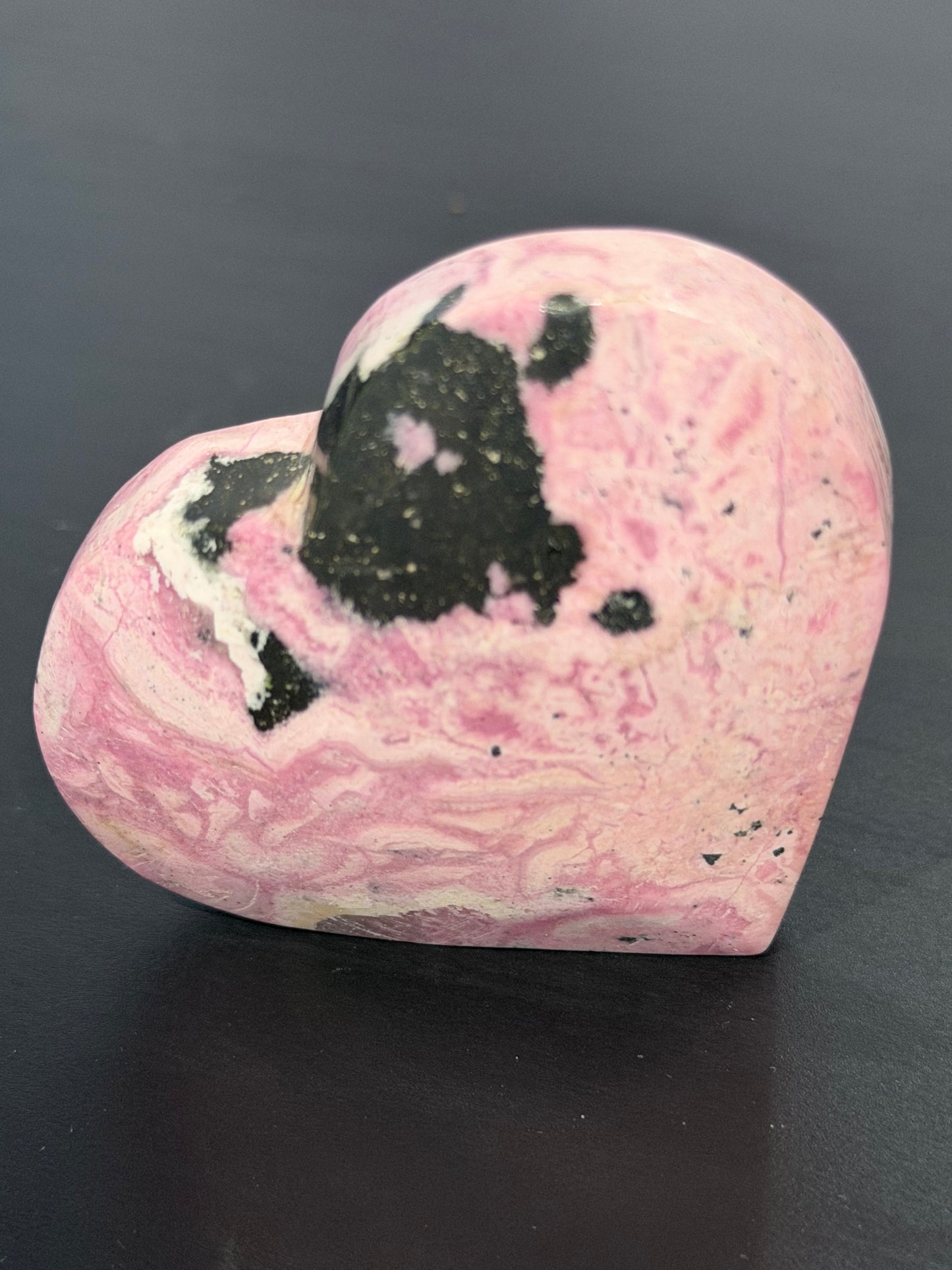 Pink Rhodonite Heart (Peru) A