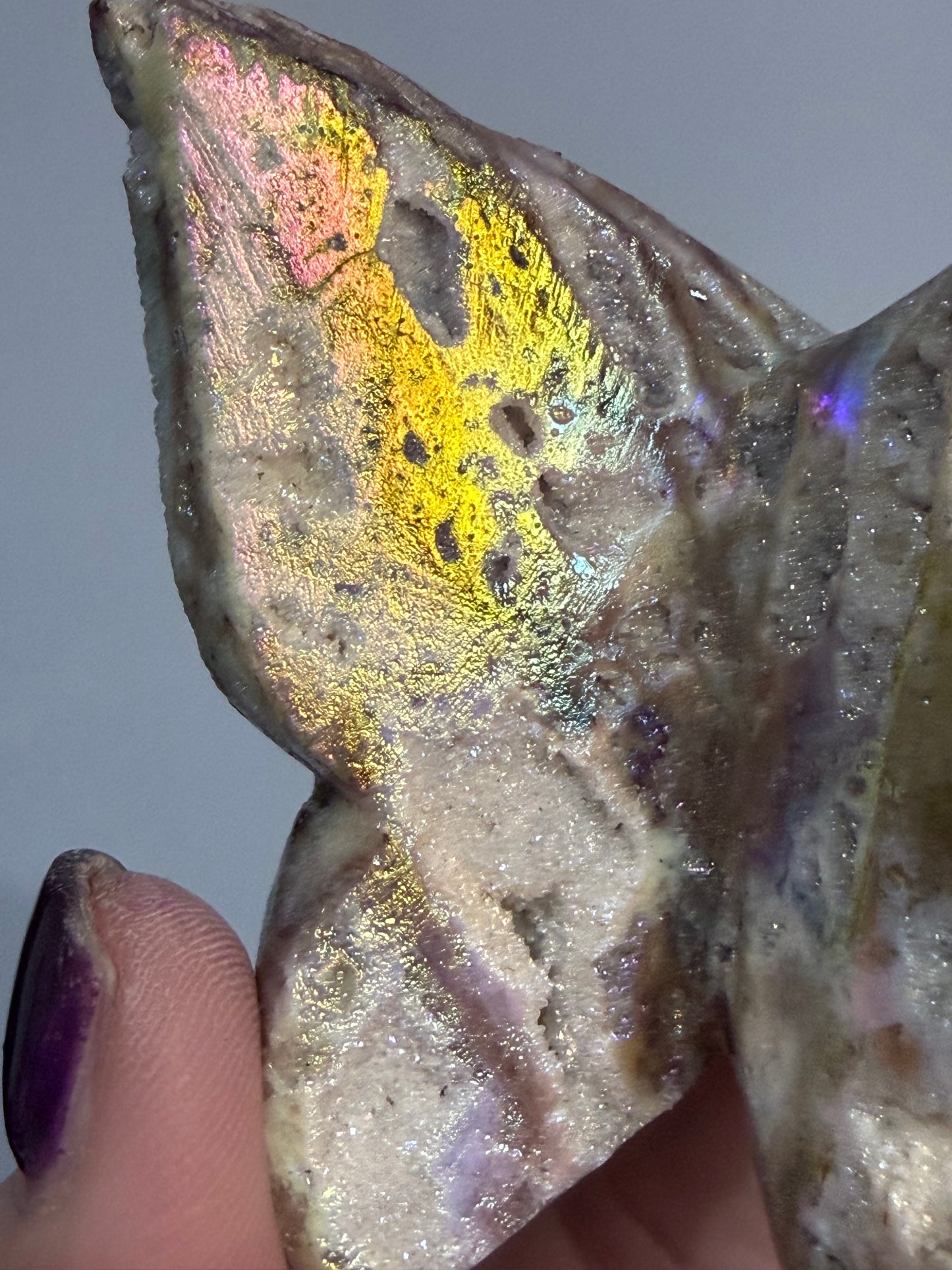 Aura-Coated Sphalerite Butterfly C