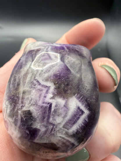 Dream Amethyst Skull Carving – 130g | 5.6 × 4.2cm