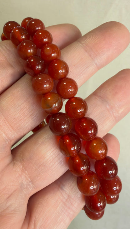 8mm Carnelian Bracelet
