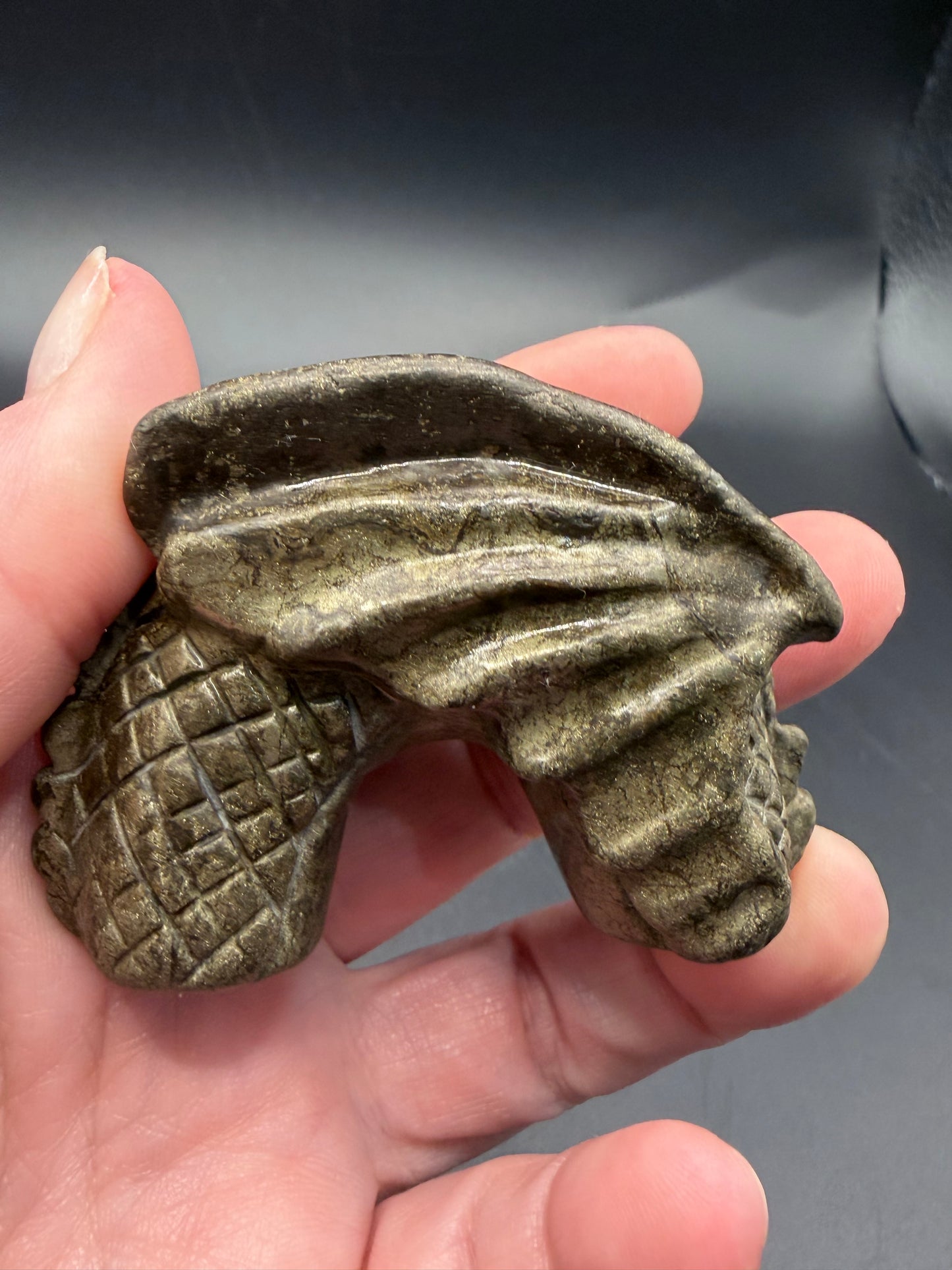 Pyrite Dragon Carving