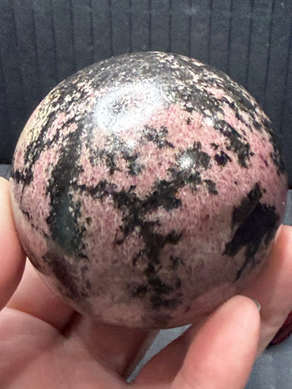 Rhodonite Sphere (500g | 6.5cm)
