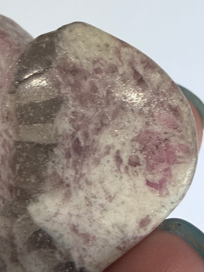 Pink Tourmaline in Matrix Heart B 4.5cm