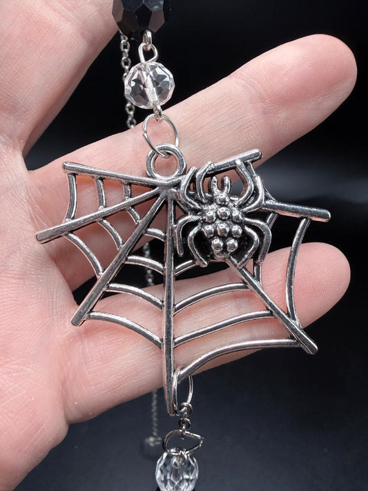 Spider Web Glass Suncatcher