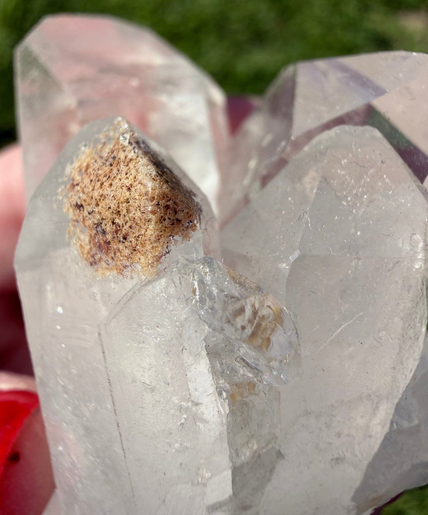 Clear Quartz Cluster with Natural Mineral Inclusions – 92g