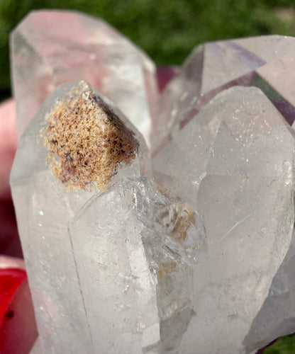 Clear Quartz Cluster with Natural Mineral Inclusions – 92g