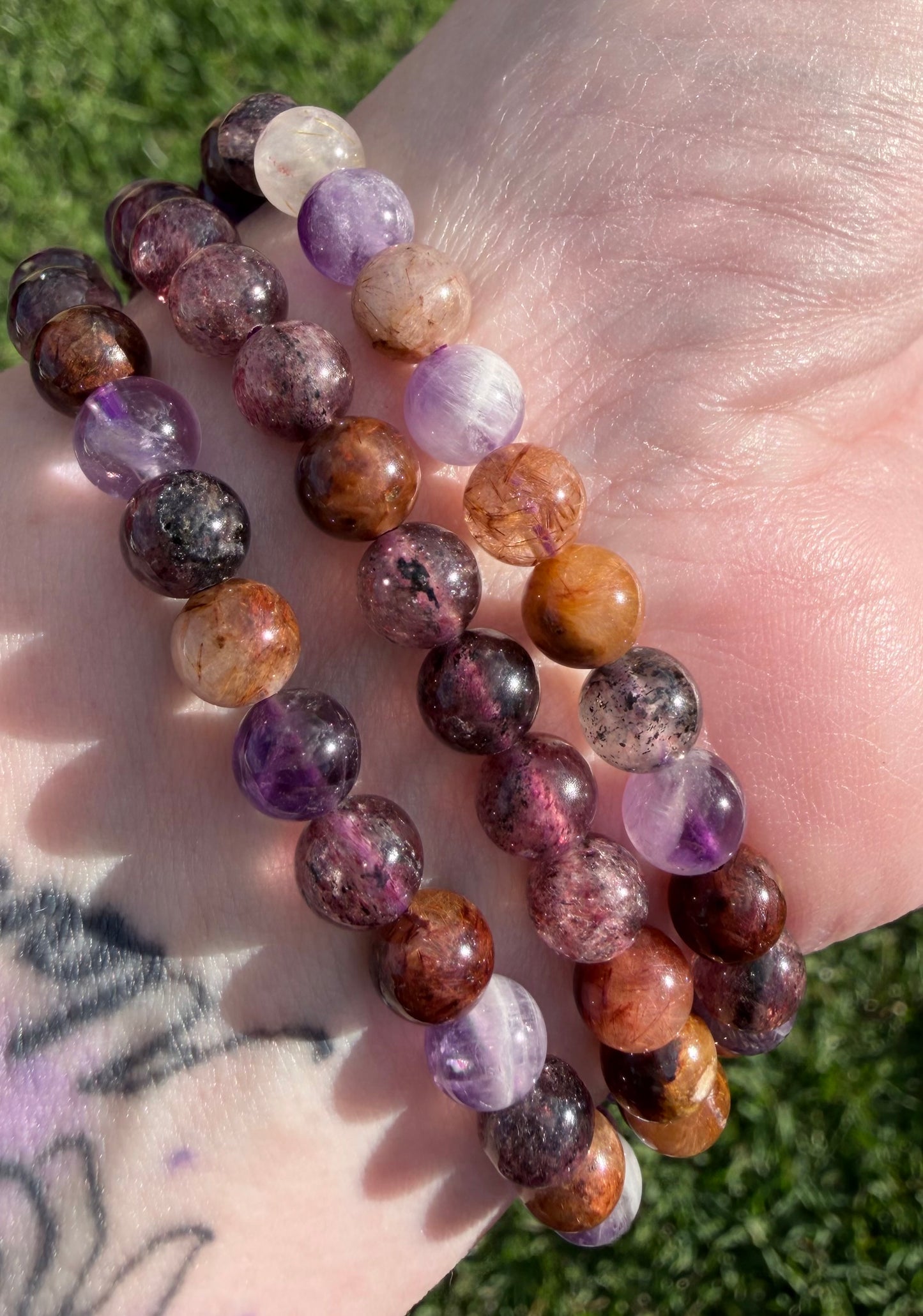 High Quality 6mm Mixed Quartz Bracelet