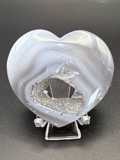 Druzy Agate Heart