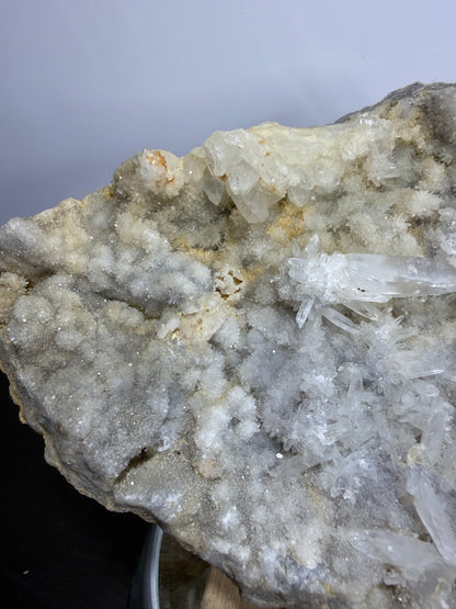 Indonesian Quartz & Druzy Chalcedony Cluster – 18.5cm