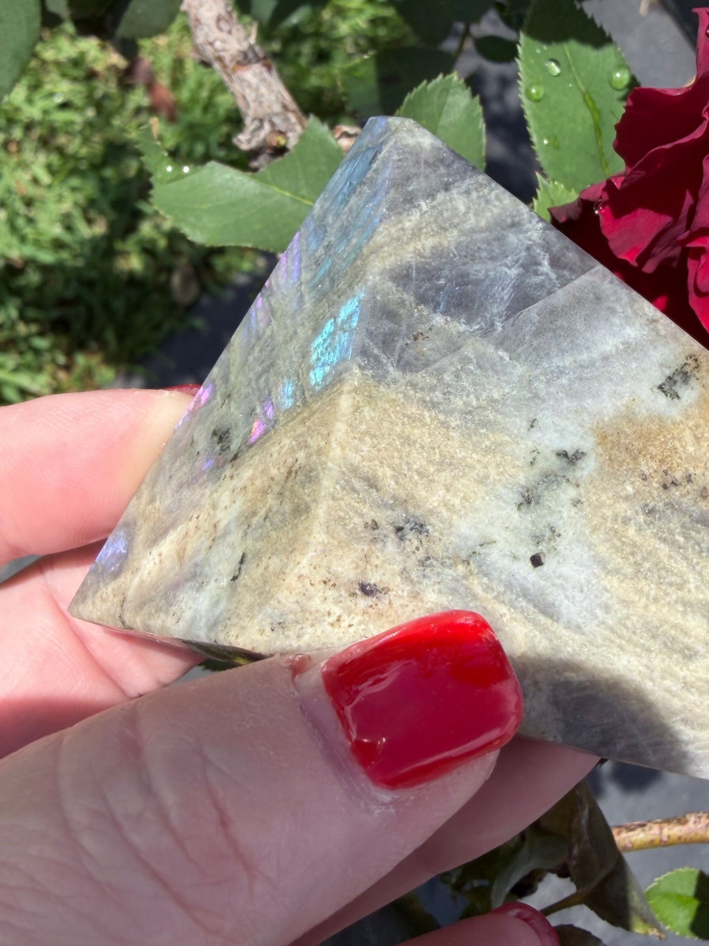 Labradorite Crystal Freeform – Multicolour Flash | 122g

Enhances intuition and psychic awareness