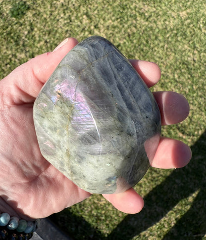 Polished Purple Flash Labradorite Freeform
