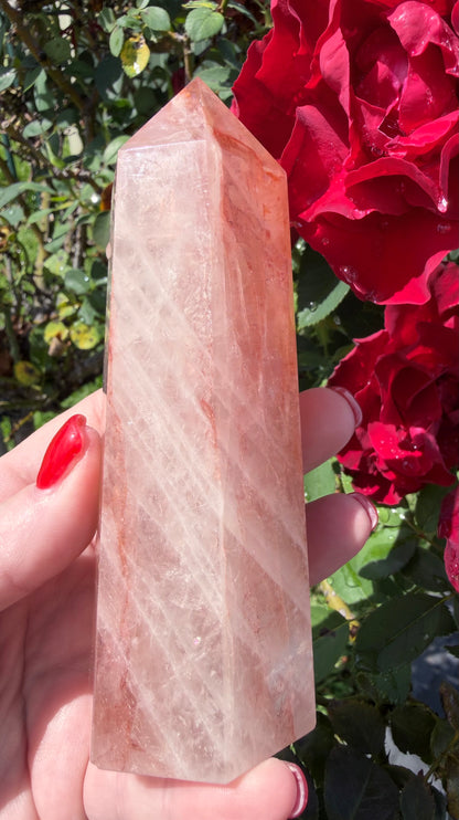 Fire Quartz Tower – 12.6cm | 340g