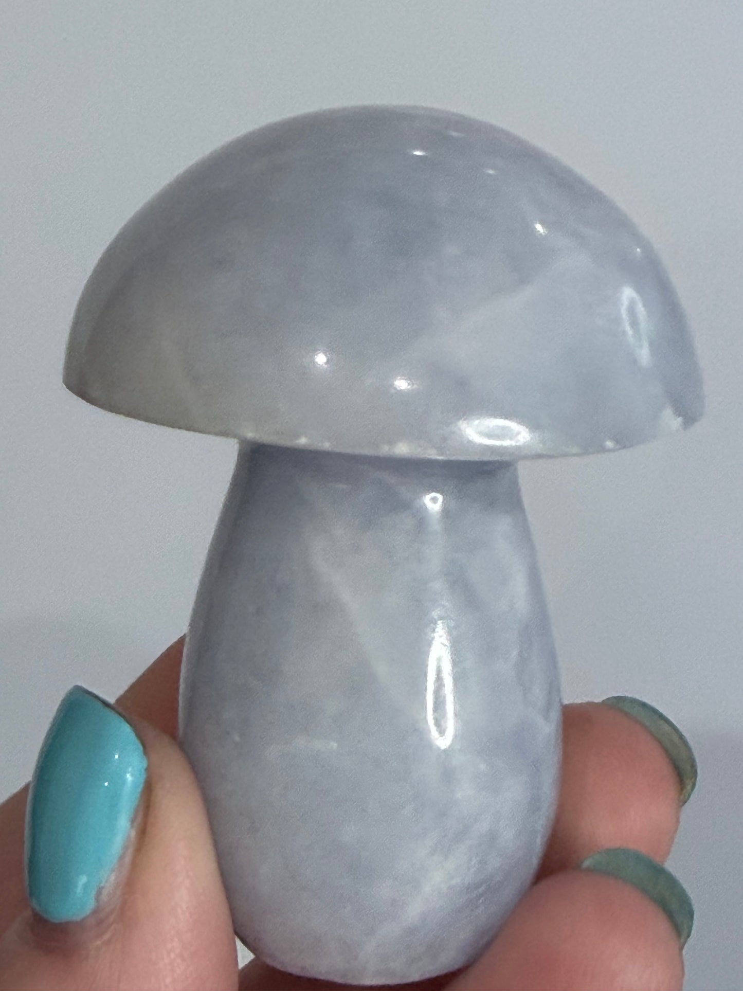 Blue Calcite Mushroom – B