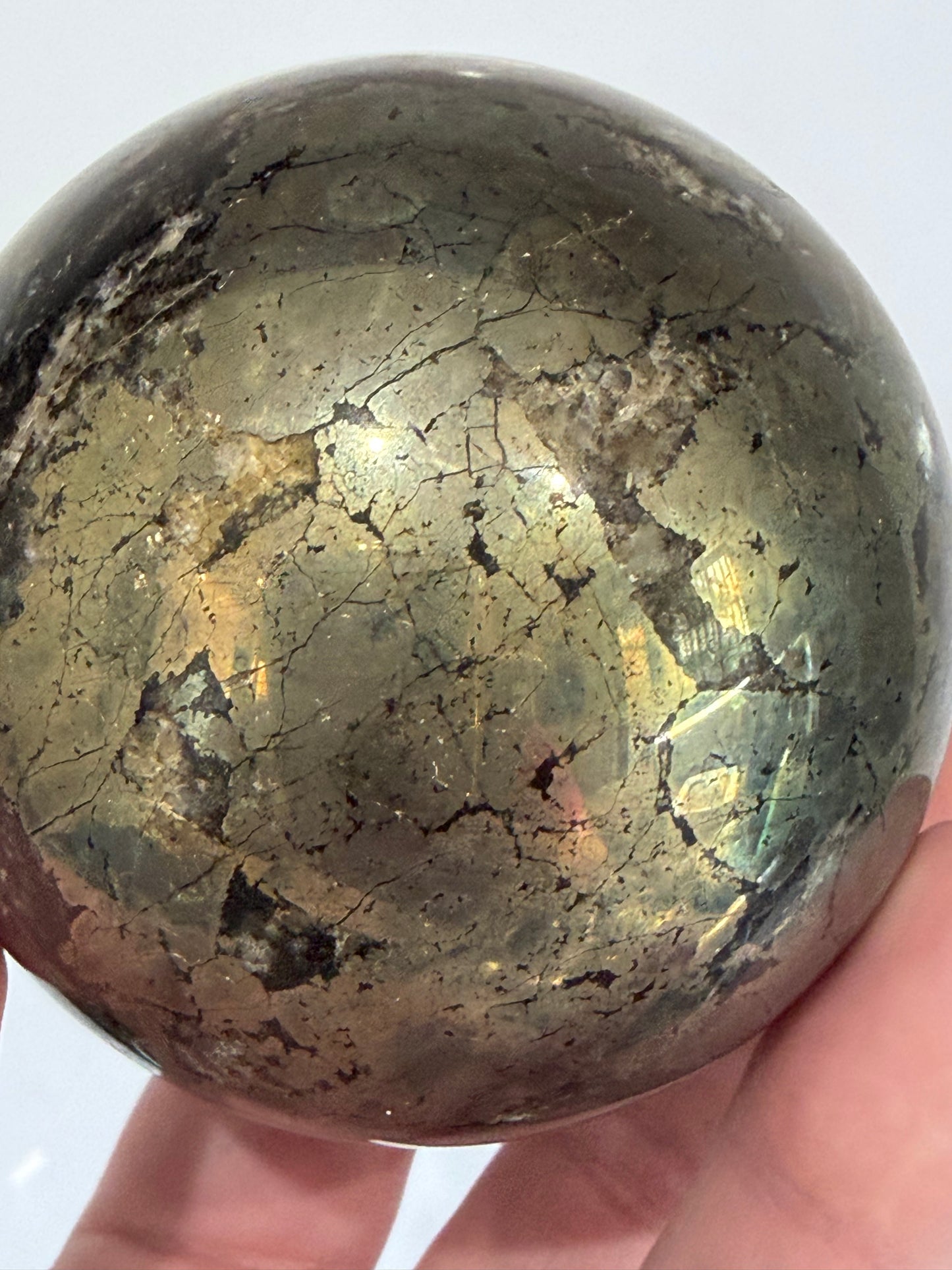 Pyrite Crystal Sphere – 6.7cm | 610g
