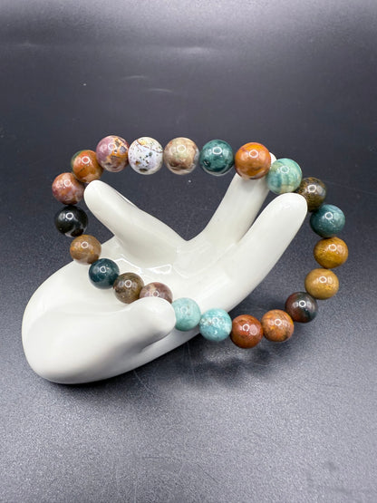 Indian Moss Agate Bracelet – 8mm