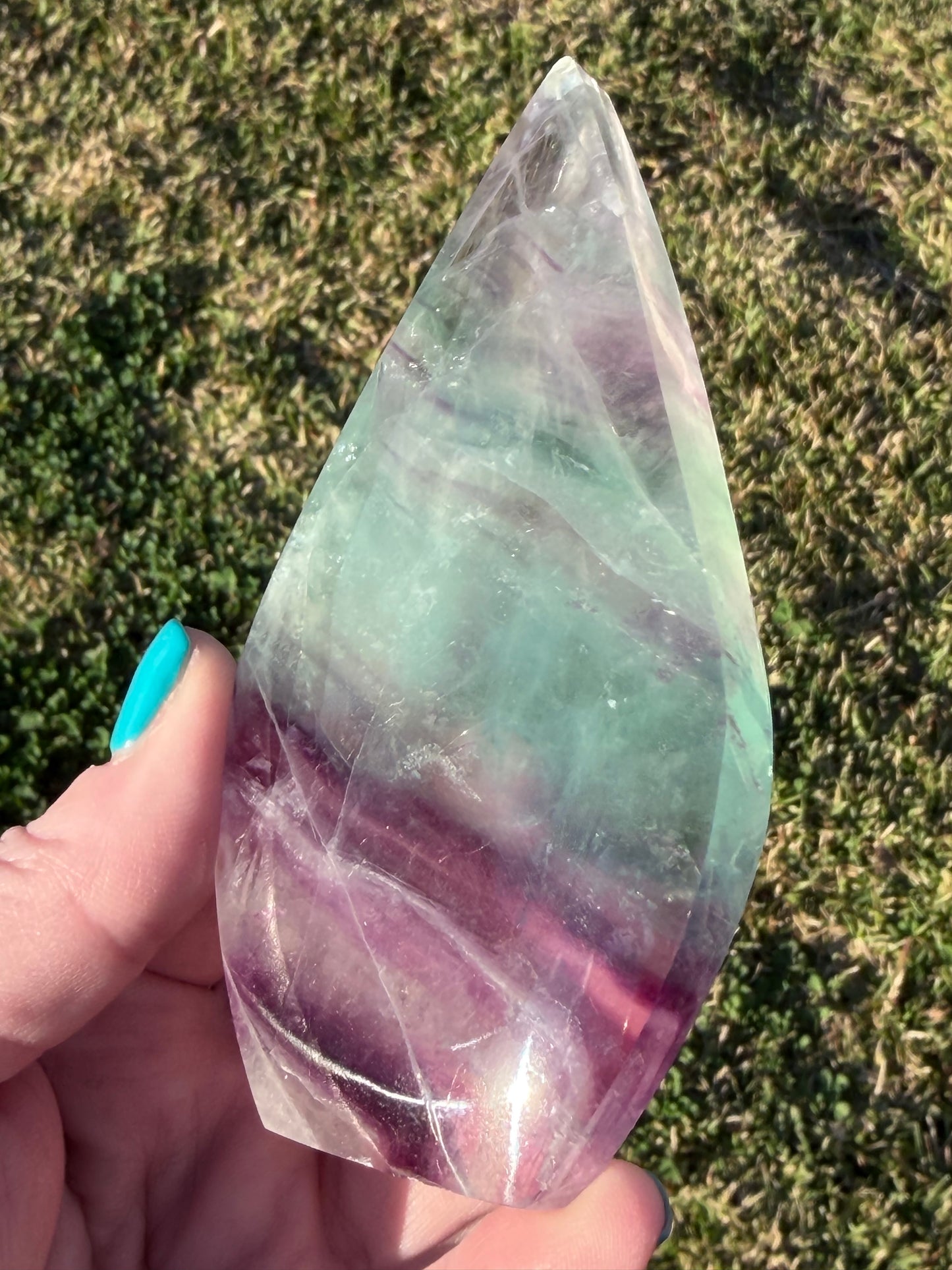 Rainbow Fluorite Freeform – 10.5cm | 174g