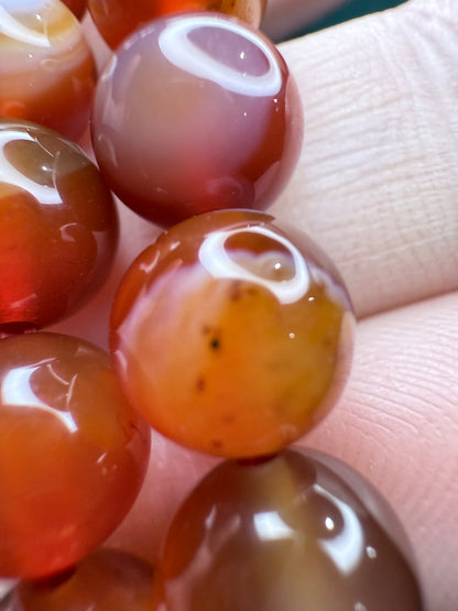 Red Sardonyx bracelet 8mm - Crystal wonderland By Lisa