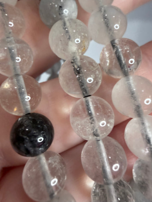 8mm Tourmalinated Quartz Bracelet

Protection • Grounding • Energy Balance