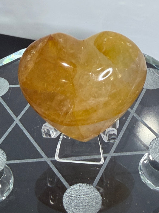 Golden Healer Quartz Heart C - 5cm