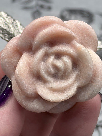 Pink Opal Rose Stem (22cm)