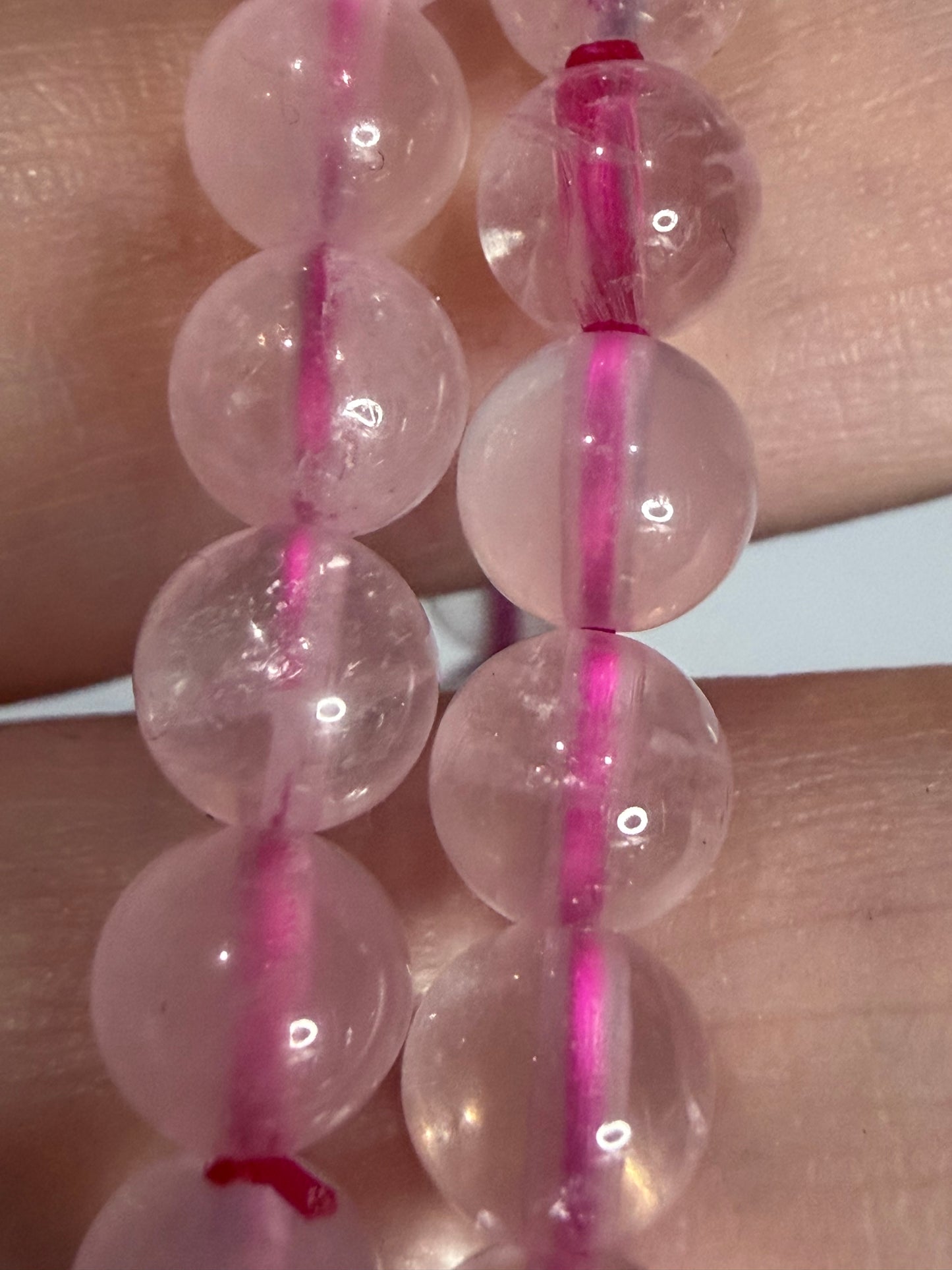 6mm Rose Quartz Bracelet – Love • Emotional Healing • Compassion