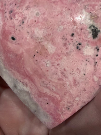 Pink Rhodonite Heart (Peru) B