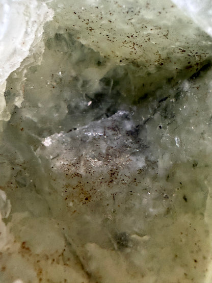 Prehnite with Epidote Inclusion Sphere D - 6cm