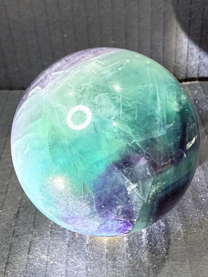 Rainbow Fluorite Sphere | 480g | 6.6cm
