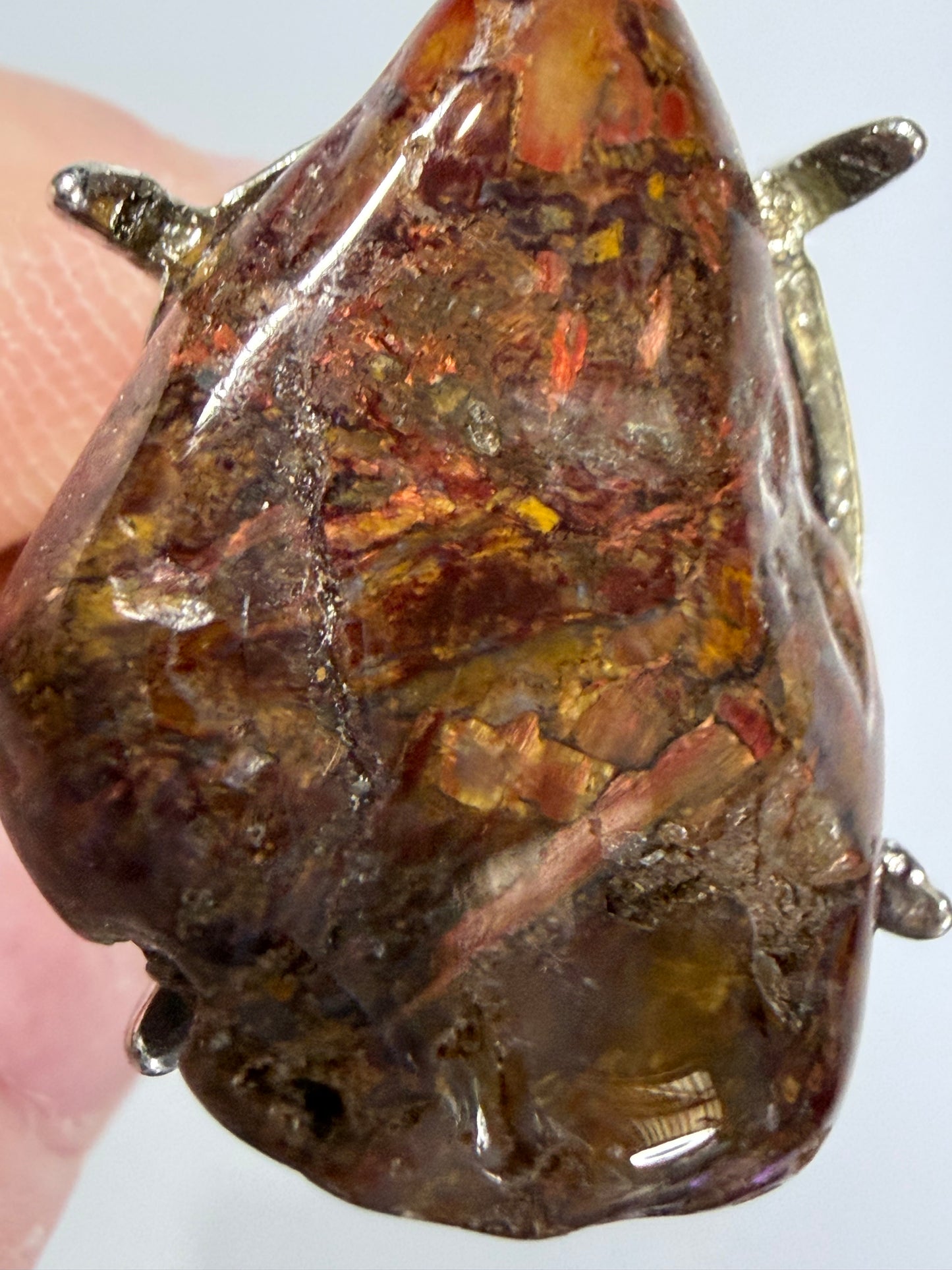 Natural Pietersite Adjustable Ring