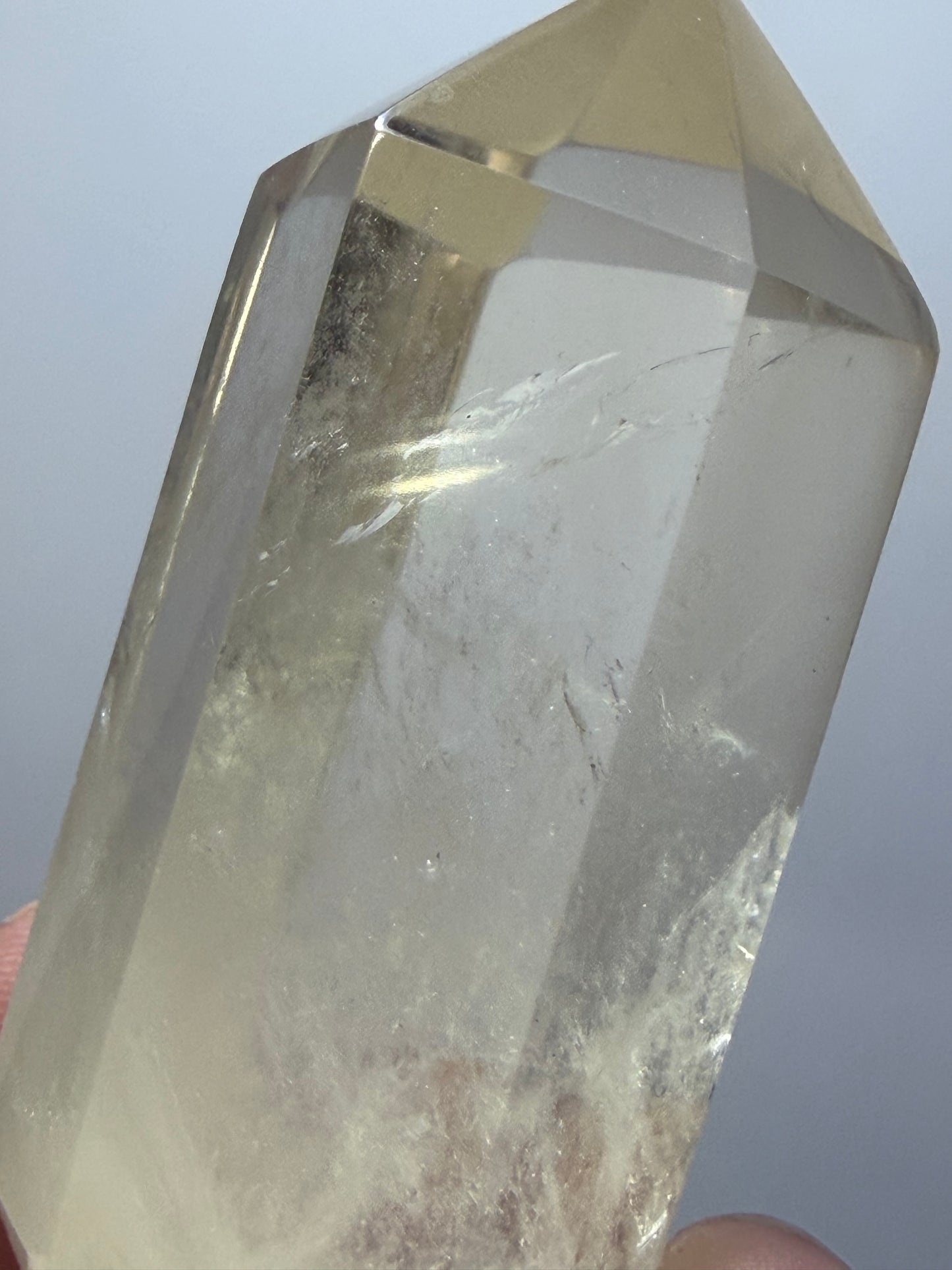 Light Citrine Quartz Double Terminated Point – 7.1cm
