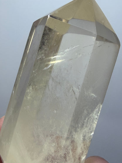 Light Citrine Quartz Double Terminated Point – 7.1cm