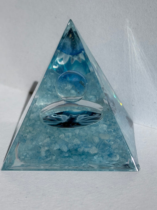 Spirit Nine Tail Fox Orgone Pyramid