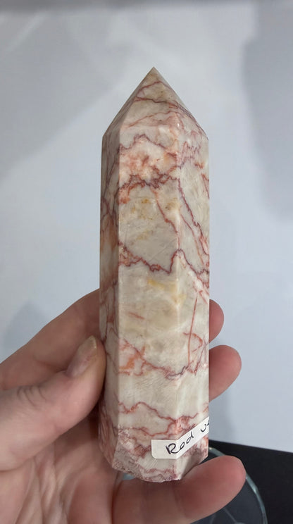 Red Vein Jasper Crystal Tower – 13.5cm | 320g D