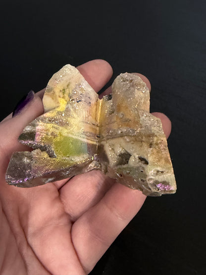 Aura-Coated Sphalerite Butterfly B