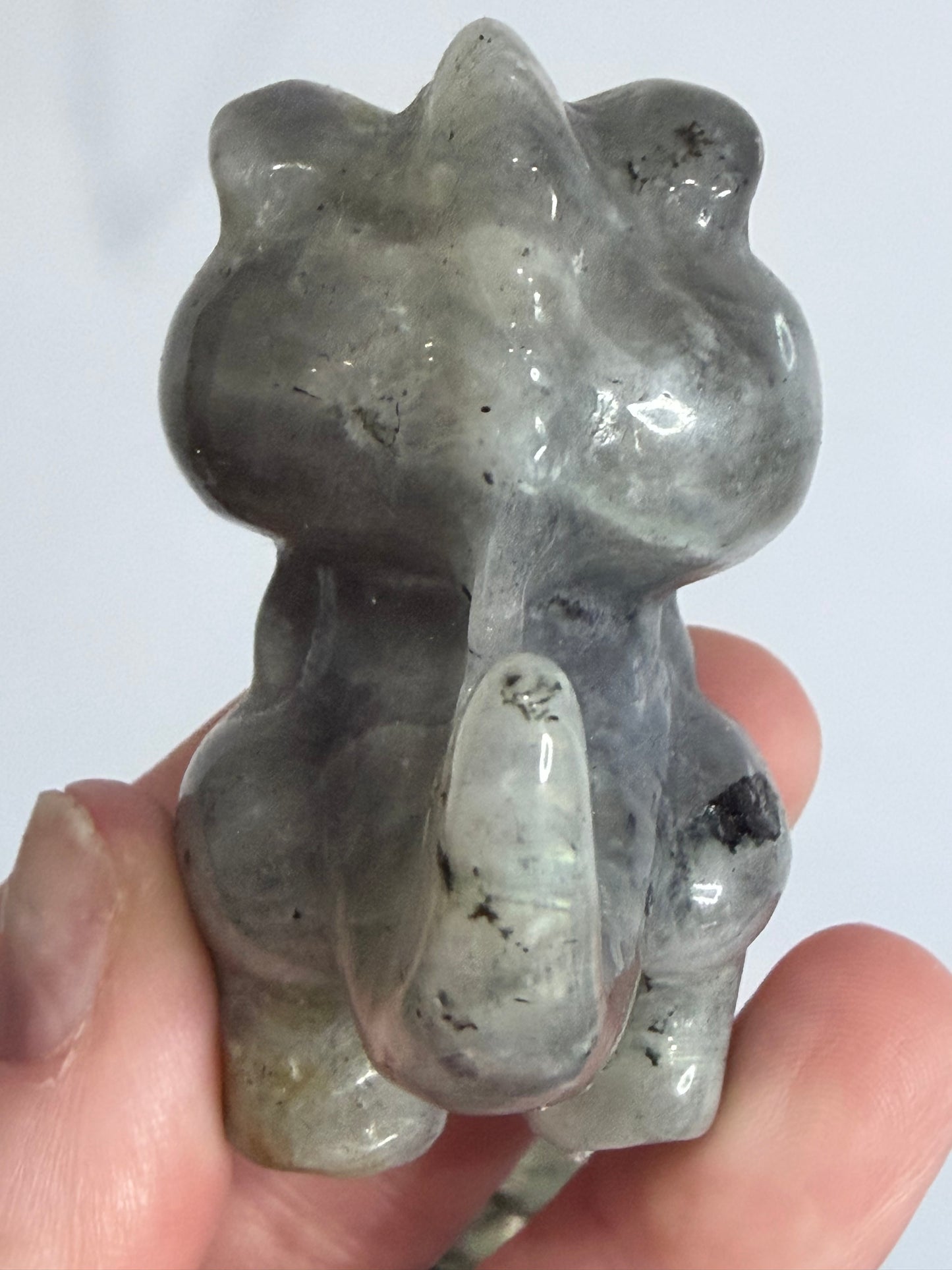 6cm Labradorite T-Rex Crystal Carving