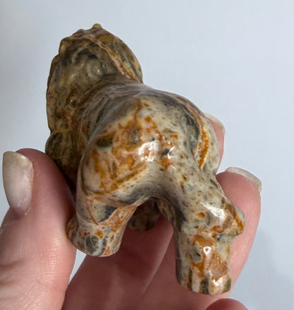 Madagascar Jasper Lion Carving – 7 × 6 cm