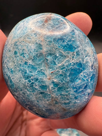 Blue Apatite Palm Stone
