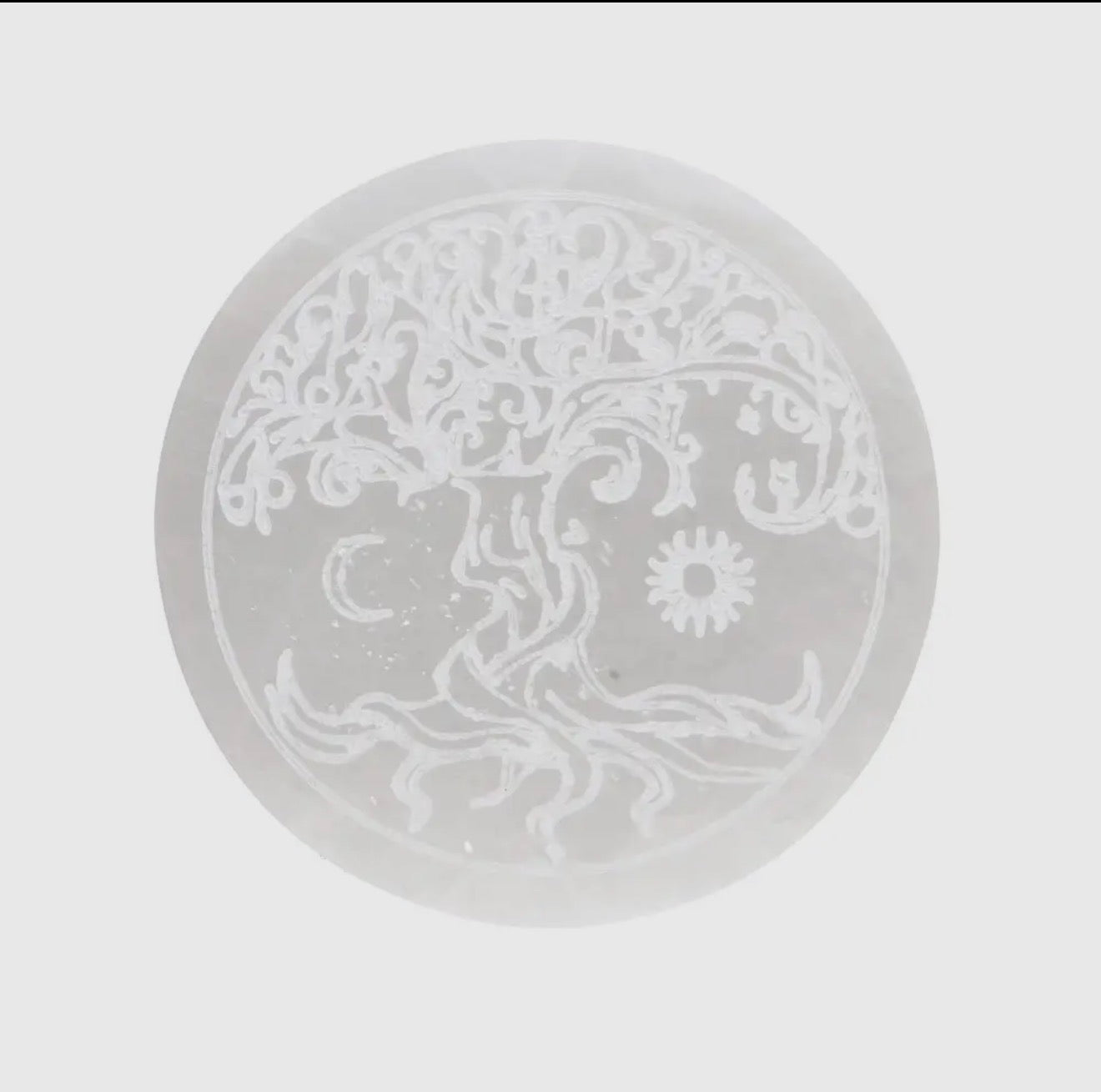 Extra Sun and Moon Circular Selenite Plate