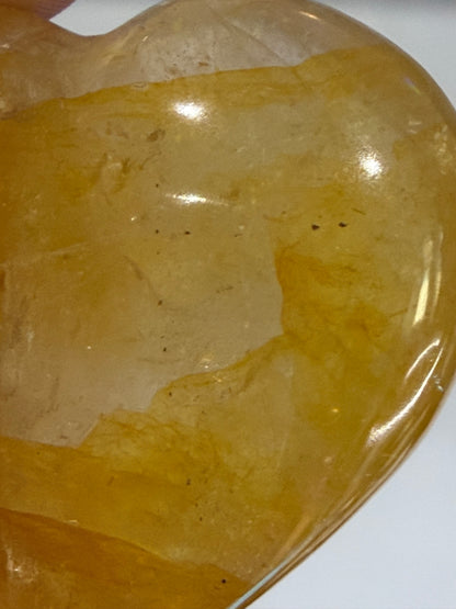 Golden Healer Quartz Heart A - 5cm