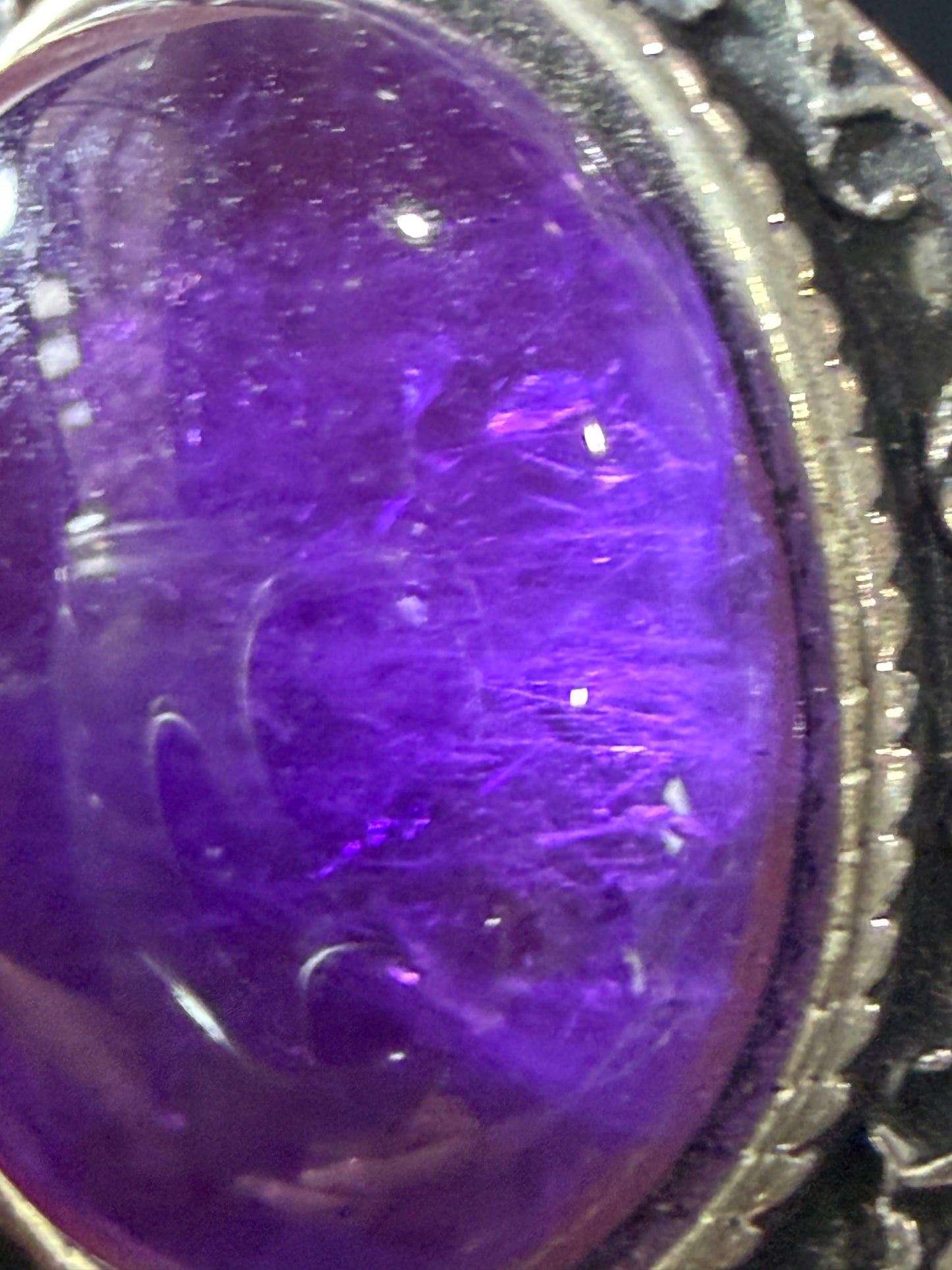 Natural Amethyst Ring | Adjustable Crystal Ring